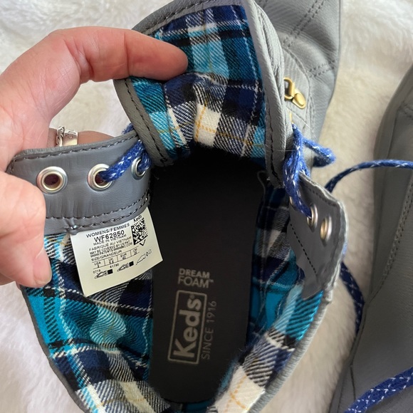 Keds Dreamfoam Waterproof High Tops Grey Gray WF62850 Size US 9 9W - Picture 4 of 4